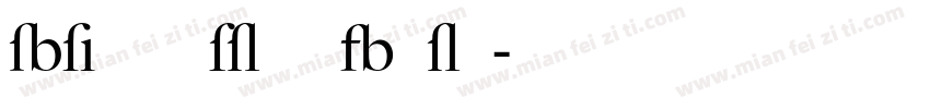 big Caslon Bold字体转换